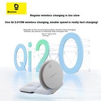 BASEUS Car Magnetic Wireless Charging Phone Holder, Multifunctional Foldable Dashboard Display Stand