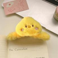 Rabbit Plush Panda Hair Claw Acrylic Winter Cross Hair Clip Fashion Animal Shark Clip  Daily A
