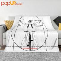 Mtb Mountain Bike Bicycle Downhill Cycling Rider Ultra-Soft Blanket Quilt Winter Sofa Cover Bed Covers Size: 75*100cm, Weight: 230 GSM