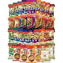 Amano Foods Freeze-Dried Miso Soup 2 Months 31 Varieties 62 Servings Assortment Set Instant Food Reduced Salt Contains Domestic Dried Vegetables
