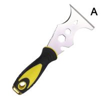 15-in-1 Multi-Use Putty Knife Stainless Steel Paint Scraper Removal Tool with Can Opener for Construction And DIY Home Projects A