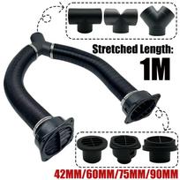 42mm 60mm 75mm 90mm Car Air Diesel Parking Heater 2x Air Outlet Vent + T/YPiece + Duct Pipe + 2x Clamps For Webasto Eberspacher 42mm T Round B