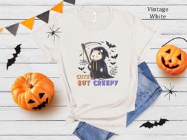Creepy Capybara Grim Reaper T-shirt | Halloween Spooky Tee L