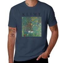 Cottage Garden With Sunflowers Gustav Klimt Exhibition Poster TShirt Unisex t shirts for Unisex g Unisex t shirts for Unisex TShirt S