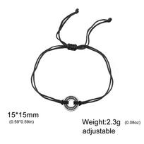Dawapara Norse Elder Futhark Runes Bracelet Protection Talisman Adjustable Rope Bracelet Stainless Steel Charm Religious Jewelry