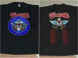 AEROSMITH AERO FORCE ONE TOUR T SHIRT Unisex T-Shirt Graphic Tee L