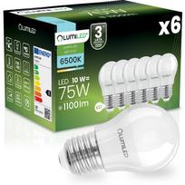 6X Żarówka Led E27 Kulka P45 10W = 75W 1100Lm 6500K Zimna 180° Lumiled