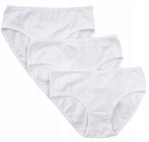 Yo! figi majtki majteczki dziewczęce bawełna 3pack białe 110/116 ł003e