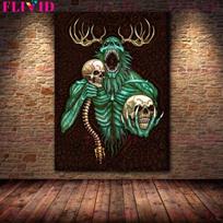 Didieji Senosios Kartos Raganavimo Demonų Meno Plakatai ir Atspausdinti Personažai Integruojasi į Liaudies Sienų Meną 21cm×30cm NoFrame black