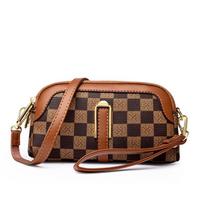 New Chess Checkered Bag for Women In Summer  Versatile Mommy Clutch  Middle-aged Women's Mobile Phone Bag  One Shoulder Crossbody