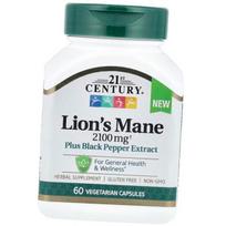 Lion's Mane 2100, 21st Century 60vegcaps, Lion's Mane with Bioperine (71440023) 60vcaps