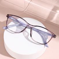 Anti Blue Light Glasses Anti Glare Lightweight Spring Legged Plain Face Covering Bag With Decorative Glasses 6091 0