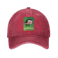 Gaston Lagaffe Big Ben Head Washed Denim Cap Casual Baseball Caps Adjustable Hat Summer Unisex Baseball Hats One Size