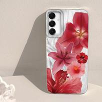 Rožinė lelija Kietas galinis dangtelis Samsung Galaxy A56 A55 A54 A16 A17 A34 A15 A07 A36 A57 A26 A06 A14 A37 telefonui Gėlės Dangtelis Samsung A52 brown