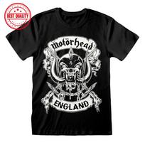 Motorhead T Shirt Crossed Swords England Crest Black New Official S To 5XL XL