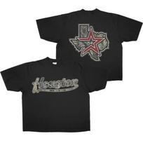 [  100% Cotton]Houston Texas Camo Graphic Tee,Camo Star Texas Edition Vintage XL