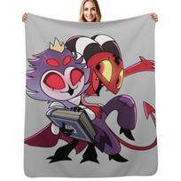Helluva Boss - Stolas Throw Blanket Cozy Warm Blanket for Bed Room Decor Size: 75*100cm, Weight: 230 GSM