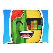 Sunny And Melon Blankets Soft Warm Flannel Throw Blanket Bedding for Bed Living room Picnic Travel Home Couch Size: 75*100cm, Weight: 230 GSM