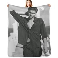 Teen Leonardo Di Caprio Throw Blanket Shaggy Furry Soft Blanket for Bedroom Living Room Size: 75*100cm, Weight: 230 GSM