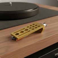 Headshell Holder CNC Machined with Wires Aluminum Alloy Phonograph Mount