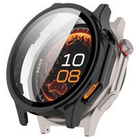 Grūdintas stiklas+Dėklas OPPO Watch X3 Anti-scratch Ekrano apsauga PC Apsauginis buferis Oneplus Watch 4/OPPO X3 Priedai For OPPO Watch X3 juoda