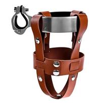 Aluminum Bicycle Bottle Cage Height Adjustable Aluminum Kettle Rack for Outdoor Road Bike and Mountain Bicycle Touring šviesiai ruda spalva