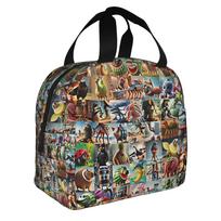 Italian Internet Meme Brainrot Thermal Insulated Lunch Bags Resuable Lunch Tote for Outdoor Camping Multifunction Food Box One Size