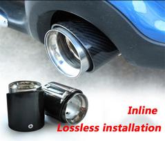 Brand New For BMW MINI 14-18 Exhaust Muffler Tip Replacement Real Carbon Fiber