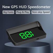 Universal GPS HUD Speedometer, Head-Up Display with Large Digital Font, Plug & Play, No-Skip Accurate Speed Tracking for All Vehicles žalia