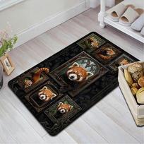 Panda Gallery Pattern Rug Floor Mat for Living Room or Bedroom Soft and Comfortable Carpet a Gift for Birthday and Holiday. 40x60cm( 15x23in ) įvairiaspalvis