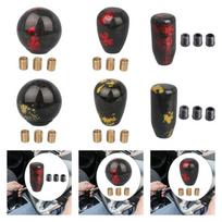 Generic Gear Shifter Knob Professional Gear Shifting Stick Handle Universal Shifter Level Knob for Driving Garage Most Car Round Red 5.2cm
