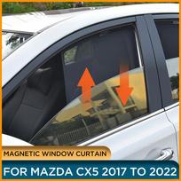 Magnetinė šoninio lango užuolaidėlė nuo saulės, skirta Mazda CX5 2022 2021 2020 automobilio saulės skydelio skėčiui, skirta CX5 2017 2018 2019 m. 2PCS SIDE TRIANGLE
