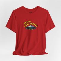 Hello New Jersey UFO Tee | Retro Alien Spaceship T-Shirt 2XL