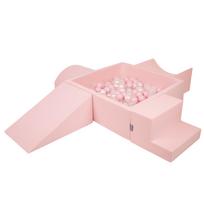 Kiddymoon Pink Foam Play Gym Set with Balls