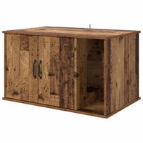 vidaXL Maison pour chat Bois ancien 85 x 55 x 50,5 cm