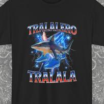 Tralalero Tralala Vintage 90s Graphic Style Shirt Gift ,Funny Shark Meme T-Shirt, Tralalero Tralala Gifts Man Women, Unisex Funny T-shirt 2XL