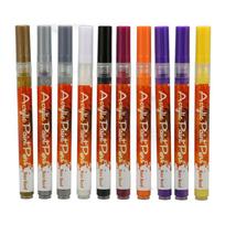 Multi Surface Craft Paint Marker Pen Set Stainless Steel Blade Durable Ergonomic Design For Fine Line Drawing And Floral Patterns