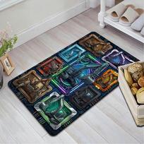 Futuristic Excavator Showcase Pattern Rug Floor Mat for Living Room or Bedroom Soft and Comfortable Carpet a Gift for Birthday and Holiday. 40x60cm( 15x23in ) įvairiaspalvis