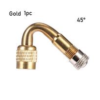 45/90/135 Degree Valve Extension Stem Adapter for Car Cycling Accessories Air Tyre Valves 45 1pc auksas
