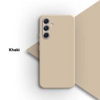 „Samsung A55 A54 5G Case“ minkštas skystas silikoninis telefono dėklas „Funda“, skirtas Samsung Galaxy A55 A54 A 55 54 5G, atsparus smūgiams minkštas dangtelis For Samsung A55 5G chaki