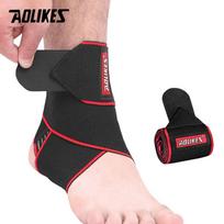 Aolikes Adjustable Ankle Brace 1Pcs Breathable Nylon Support Super Elastic Comfortable for Sports Injury Recovery