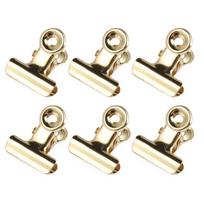 6PCS/set Kitchen Food Sealing Bag Clips Stainless Steel Letter Paper Photo File Clamps School Office Calendar Binder Clip auksas