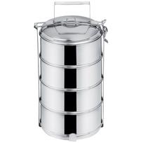 4 lygių maisto nešiojimo dėžutė, pietų maistui, 4x1,3L