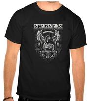 Scorpions Roko Muzikos Logotipas Juodi Marškinėliai -1321- 3XL