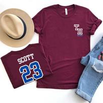 TREE HILL RAVENS Scott 23 Tshirt One Tree Hill Merch Nathan Scott Shirt North Carolina Tees Tv Show OTH Merch 2 Side Print Tops S