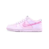 Nike Dunk Pink Blue Misty Island Leather Low top Skateboard Shoes Unisex White FD1232-002(Team620-) 35.5