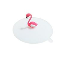 Creative Flamingo Anti-Dust Reusable Silicone Coffee Mug Glass Cup Lid Cover Cap