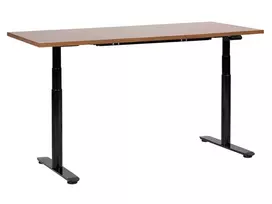 Elektra reguluojamas rašomasis stalas DESTINAS rudas/juodas 160 cm 72 cm