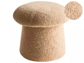 Pufas EUFAULA Boucle smėlio spalvos