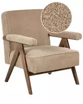 Fotel EVJE Boucle smėlio spalvos